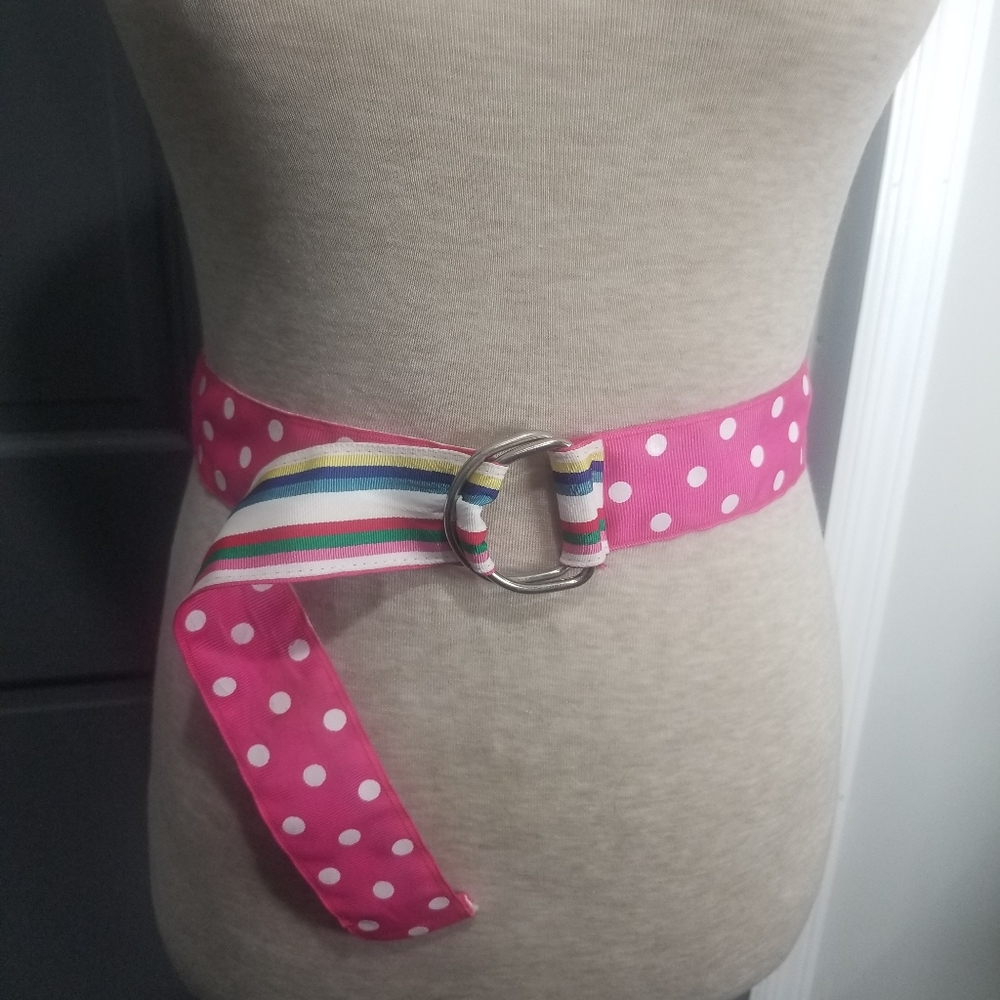 Colorful  Reversible Ribbon Belt